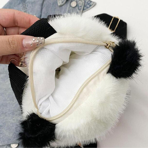 Mochila Con Estilo De Panda De Felpa For Viajes,