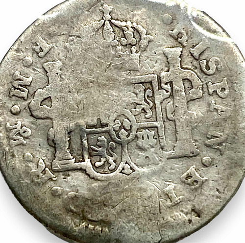Wow Moneda De Plata 1/2 Real México Año 1772 Carlous Iii (Usado)