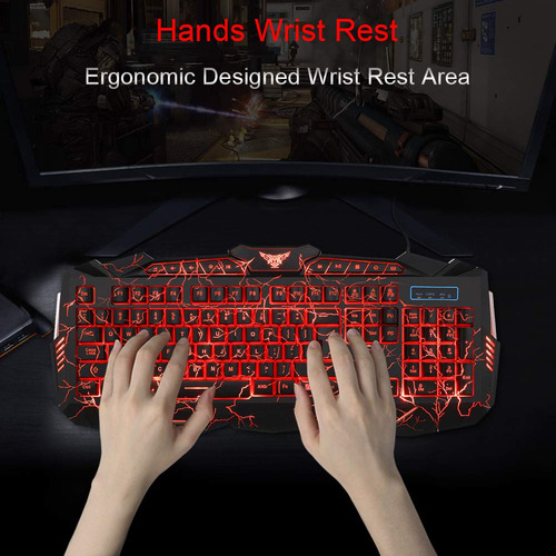 Combo De Teclado Y Mouse Para Juegos Con Retroiluminación