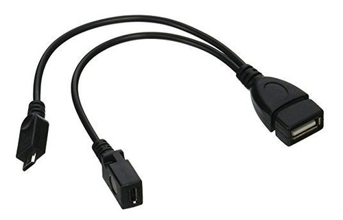 Dsyj Micro Usb Host Otg Cable Con Micro Usb Power Para