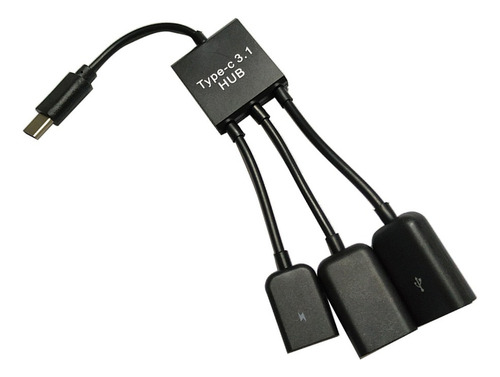3 En 1 Usb Tipo C Otg Codo Otg Adaptador Convertidor De