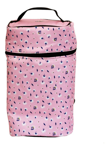 Imagen 6 de 10 de Equipo De Mate Madera Aluminio Mochila Matera Floral Pink