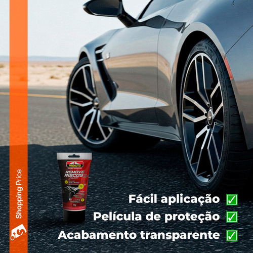 Kit 3 Tira Riscos Acabamento Transparente Proauto Fácil 150g