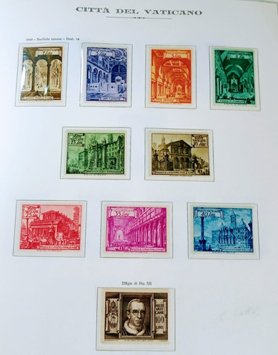 Serie De 10 Estampillas Vaticano Yt. 140/149 Mint