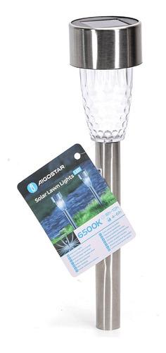 6 Uds Luz Solar Led Césped Acero Inoxidable 6500k Aigostar