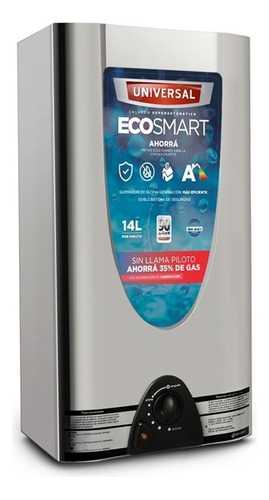 Calefón a gas GN Universal Eco Smart CSU 146 acero