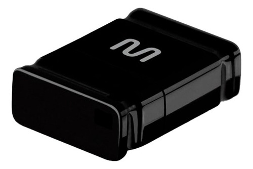 Kit 3 Pendrive Nano Preto 16GB Multilaser Preto