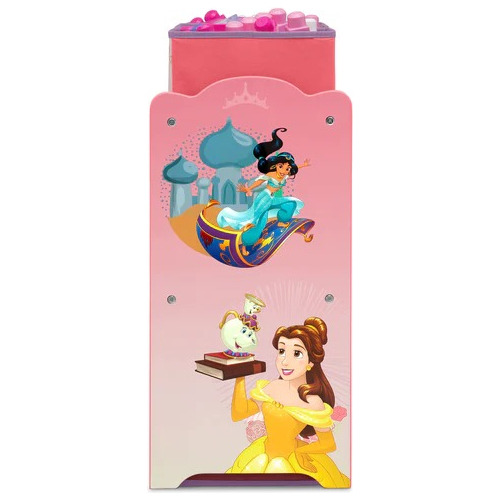 Cama Infantil Play Area Juguetero Y Colchon Disney Princess Color Rosa