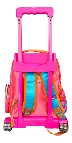 Mochila Kinder Con Carro Ruz Neonato Distroller Espace Beibi Violeta Claro Impresion Vinil