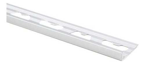 Protector Recto Ceramicos Perfil L Alum 8x2500 Mm Moldumet Plateado Mate
