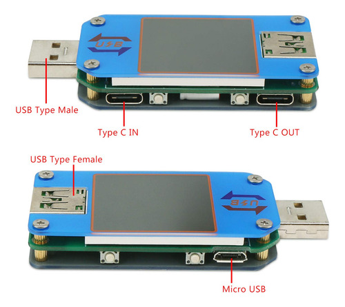 Medidor De Alimentación Usb, Cc 4-24 V, 5 A, Lcd, Usb ...