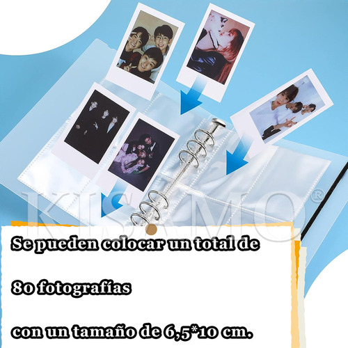 Carpeta Binder A5 Transparente Para Photocard Kpop + 10 Hoja