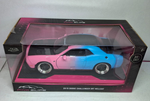 Jada Toys 2015 Dodge Challenger Srt Hellcat Pink Slips 1:24 Rosa (Usado)