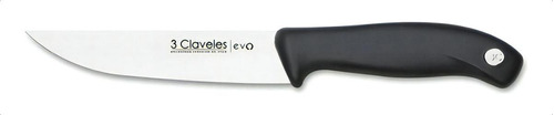 Cuchillo Cocina Evo Acero Inoxidable 13,5 Cm 3 Claveles 1353 Color Negro