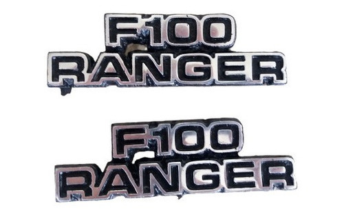  Emblemas Metalizados F100 Ranger Años 73-79