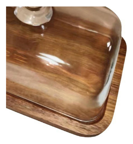 Cúpula De Cristal Para Postre Con Base, Bandeja Para Tartas