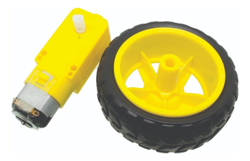 Motor Dc 3-6v Caixa De Redução Eixo Duplo Robótic Arduino Nf