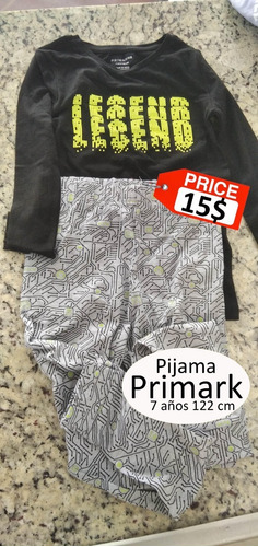 Pijama Primark Lengend 7 Años