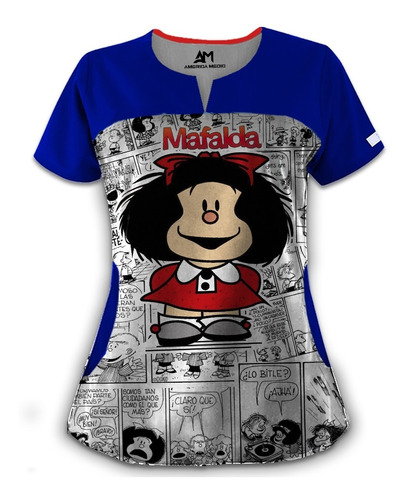 Uniforme Medico Anti Fluido Estampado Mafalda