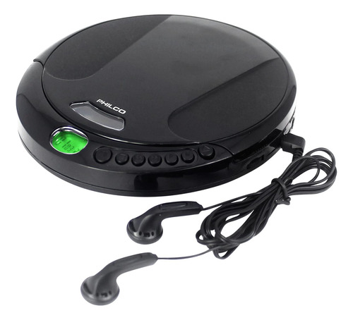 Reproductor De Cd Philco Personal Portátil Con Auriculares