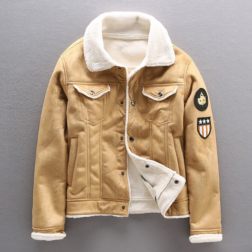 Air Force Pilot Chamarra De Cuero For Hombre Plus Velvet En
