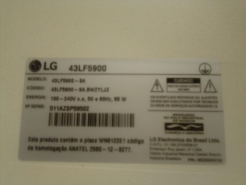 Smart Tv LG 43lf5900 Led Full Hd 43 100v/240v