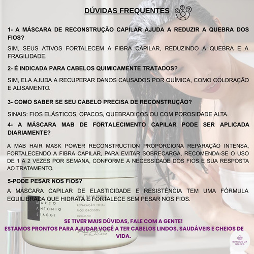 Máscara Mab Power Reconstruction 300ml - Reconstrução