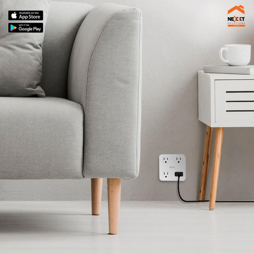 Imagen 5 de 6 de Tomacorriente Nexxt X 4 + 2 Usb Inteligente Wifi