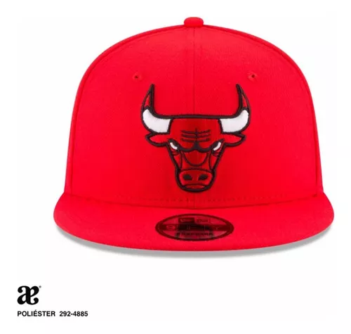 Gorra New Era Nba Roja Plana 2924885 Chicago Bulls Original