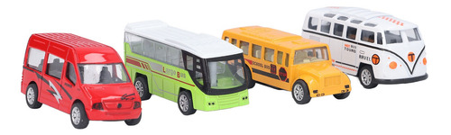 Juego De Juguetes Pull Back Bus, Juego De Rol Para Niños Imp