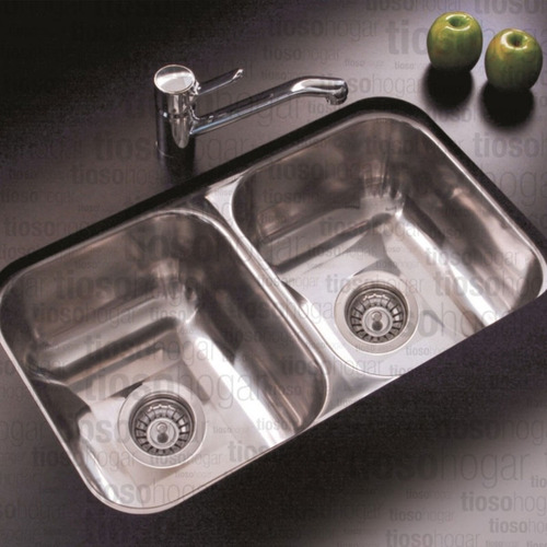 Bacha Doble Cocina Johnson C28/18 Acero 304 Sin Interes