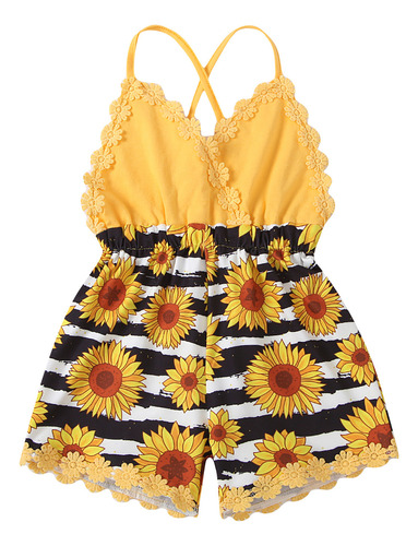 Ropa De Verano Para Bebés Y Niñas, De Alta Calidad, Sunflowe