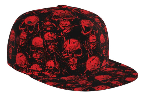Skulls And Blood Drips Trucker Snapback Hat Para Hombres Y M
