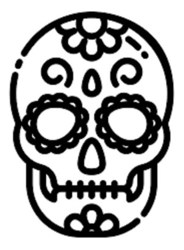 1pz Vinil Sticker Dia De Muertos Mexico Calaca 2 Noviembre