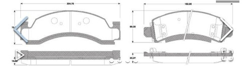 Balata Trasera Der-izq Chevrolet C3500 1990-1994 Firelok