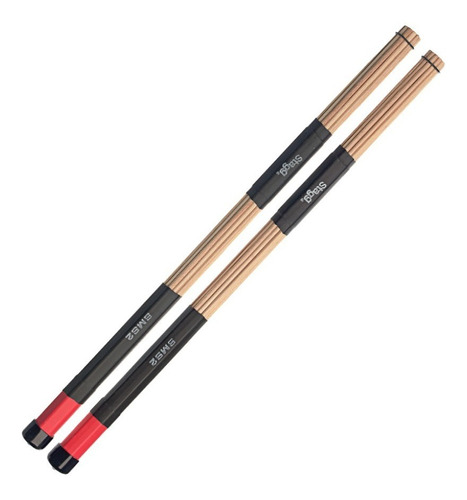 Palillos Stagg Sms2 Hot Rods Medium + Estuche Color Marrón claro Tamaño Mediano