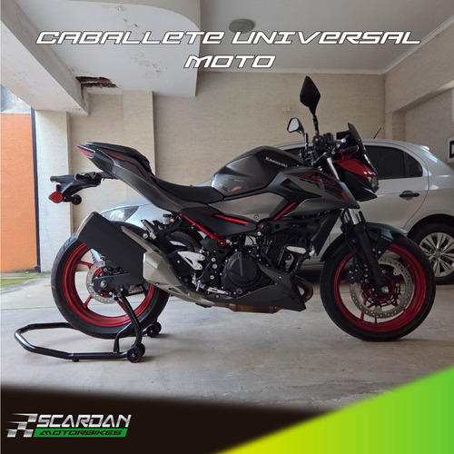 Caballete Moto Trasero Universal - Varios Colores - Negro