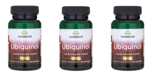 Ubiquinol 50ml 50softgel Pack 3x Swanson Usa Envio Gratis