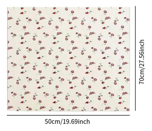 2025 Papel De Regalo Con Estampado De Rosas, Amarillo Rojo