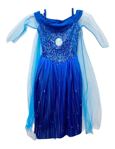 Disfraz De Elsa - Frozen - Color Celeste - Premium