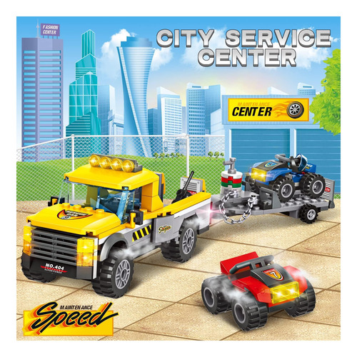 City Race Buggy Transporter Building Building, 324 Pcs 3 En