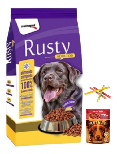 Rusty Perro Ad 22kg + Regalo De La Imagen + Envío Gratis 