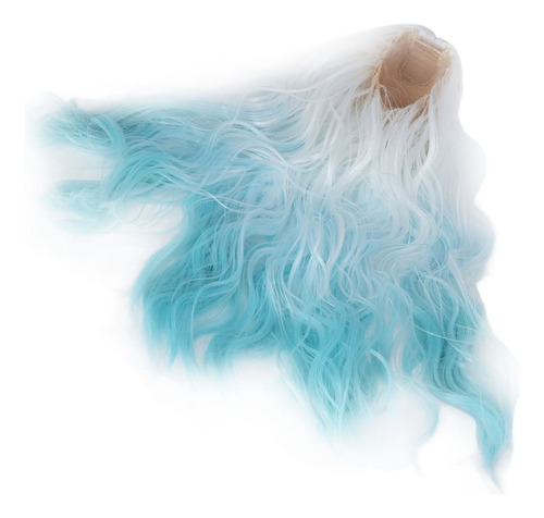 Peluca Azul Para Muñecas Diy, Con Una Articulación De 1/3 De