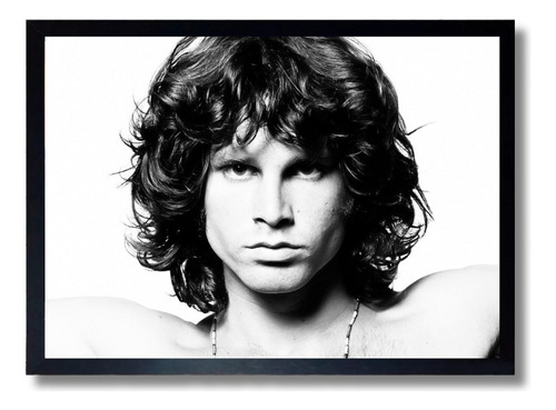 Quadro Jim Morrison Foto Clássica Poster Moldurado