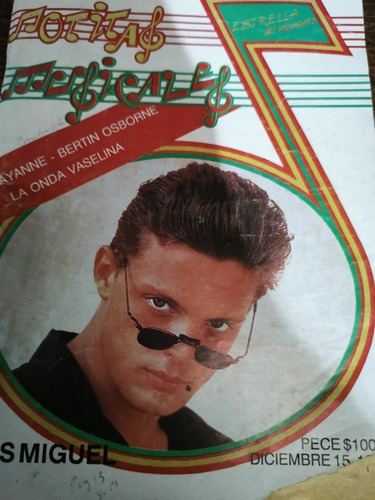 Notitas Musicales Luis Miguel 1990