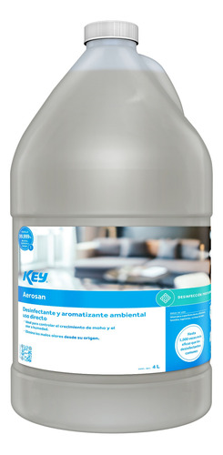 Desinfectante Ambiental Aerosan Aromatizante Key 4lt