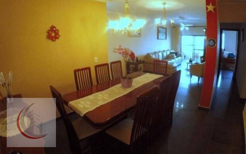 Imagem 10 de 29 de Apartamento Com 3 Dormitórios À Venda, 140 M² Por R$ 450.000,00 - Vila Guilhermina - Praia Grande/sp - Ap2088