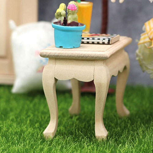Diy Mini Muebles De Mesa De Madera Juguetes Decoración De