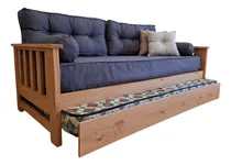 Comprar Divan Cama +2 Colchones + Funda Y Almohadones Chenille Plain