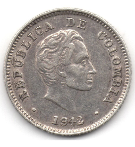 10 Centavos 1942 B Variedad 42/42